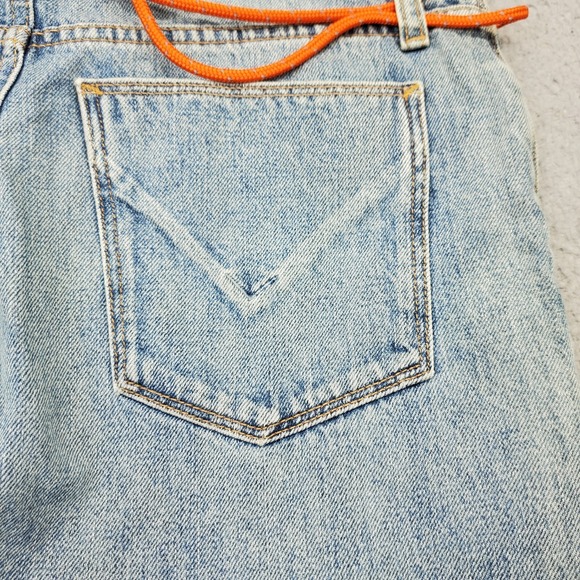 Hudson Jessie Relaxed Recoil Boyfriend Jeans Women 26 Blue Distressed Button Fly - Picture 10 of 10